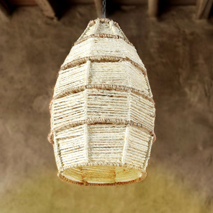GUNNEL LAMP - IVORY/NATURAL - HAND MADE - JUTE