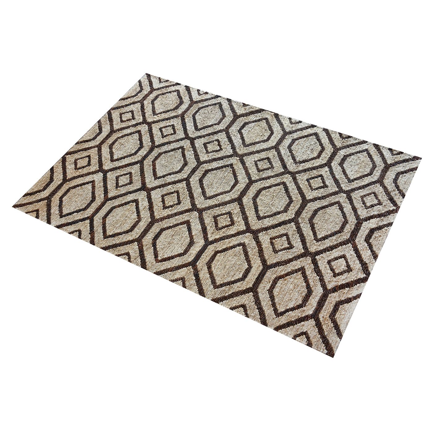 Area Rug, Bedroom Rug, Living Room Rug, Living Area Rug, Indian Rug, Office Carpet, Office Rug, Shop Rug Online, Hemp, Leather, Natural, Brown, Pitloom, Flat Weave, Geometrical