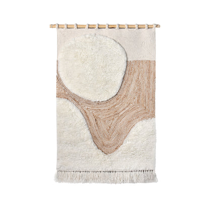 HALFMOON WALL HANGING - JUTE / WOOL