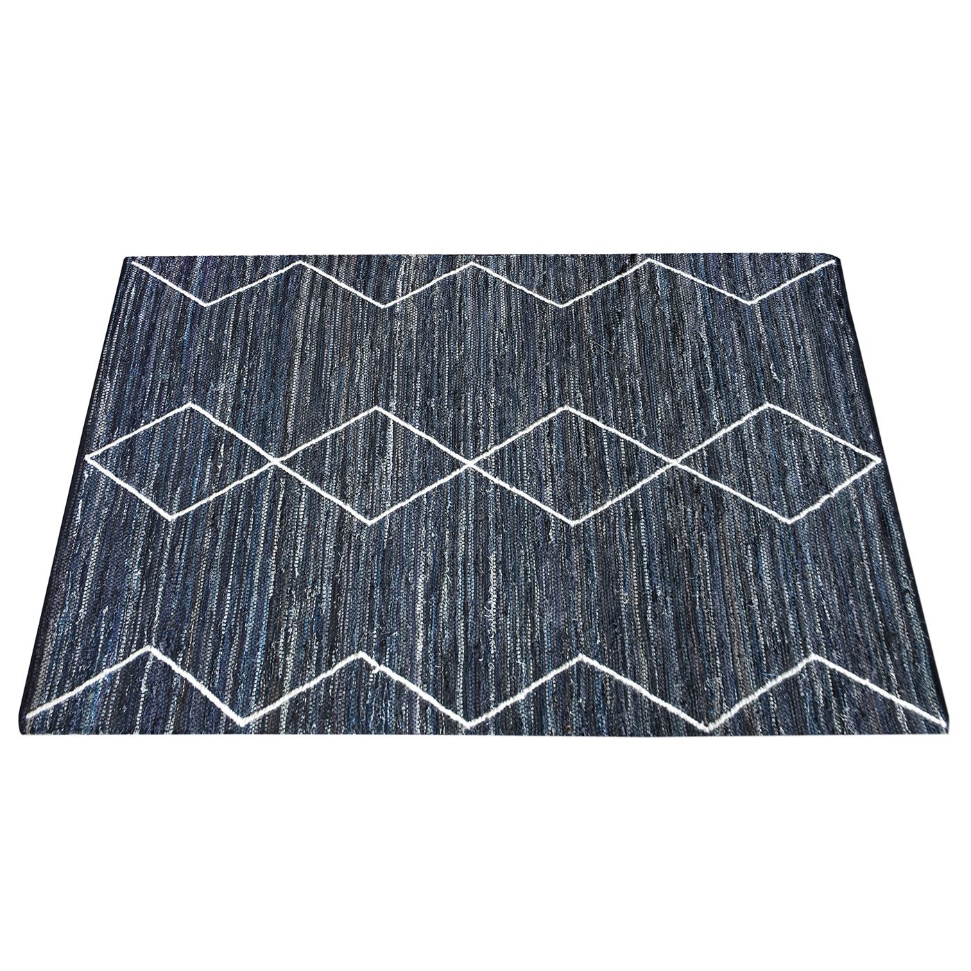 Area Rug, Bedroom Rug, Living Room Rug, Living Area Rug, Indian Rug, Office Carpet, Office Rug, Shop Rug Online, Denim, Wool, Charcoal, Pitloom, Flat Weave, Traditional