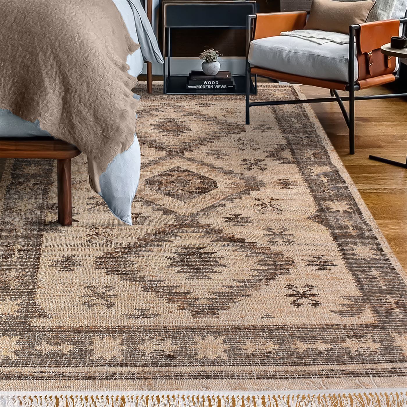 Area Rug, Bedroom Rug, Living Room Rug, Living Area Rug, Indian Rug, Office Carpet, Office Rug, Shop Rug Online, Jute,  Wool, Natural, Punja, Flat Weave, traditional