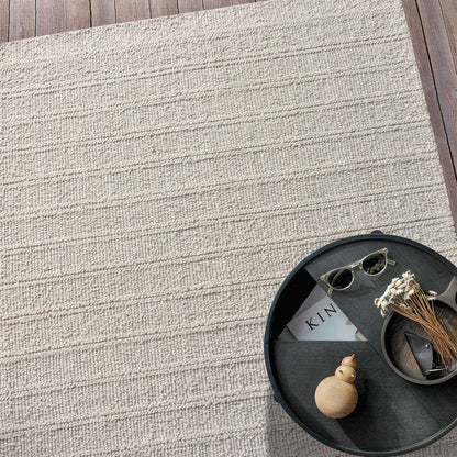 Area Rug, Bedroom Rug, Living Room Rug, Living Area Rug, Indian Rug, Office Carpet, Office Rug, Shop Rug Online, Wool, Natural White, Hand woven, All Loop, rustic 