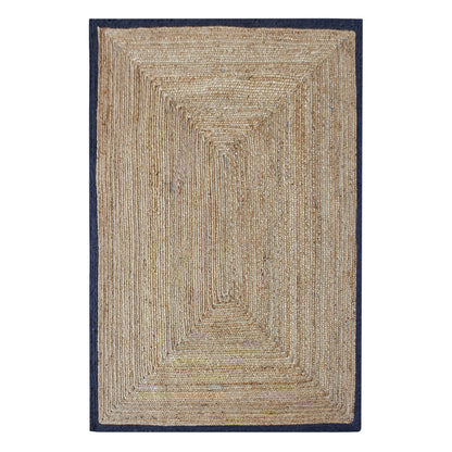 Area Rug, Bedroom Rug, Living Room Rug, Living Area Rug, Indian Rug, Office Carpet, Office Rug, Shop Rug Online, Hemp, Recycled Fabric, Navy, Natural, Hm Stitching, Flat Weave, Braided