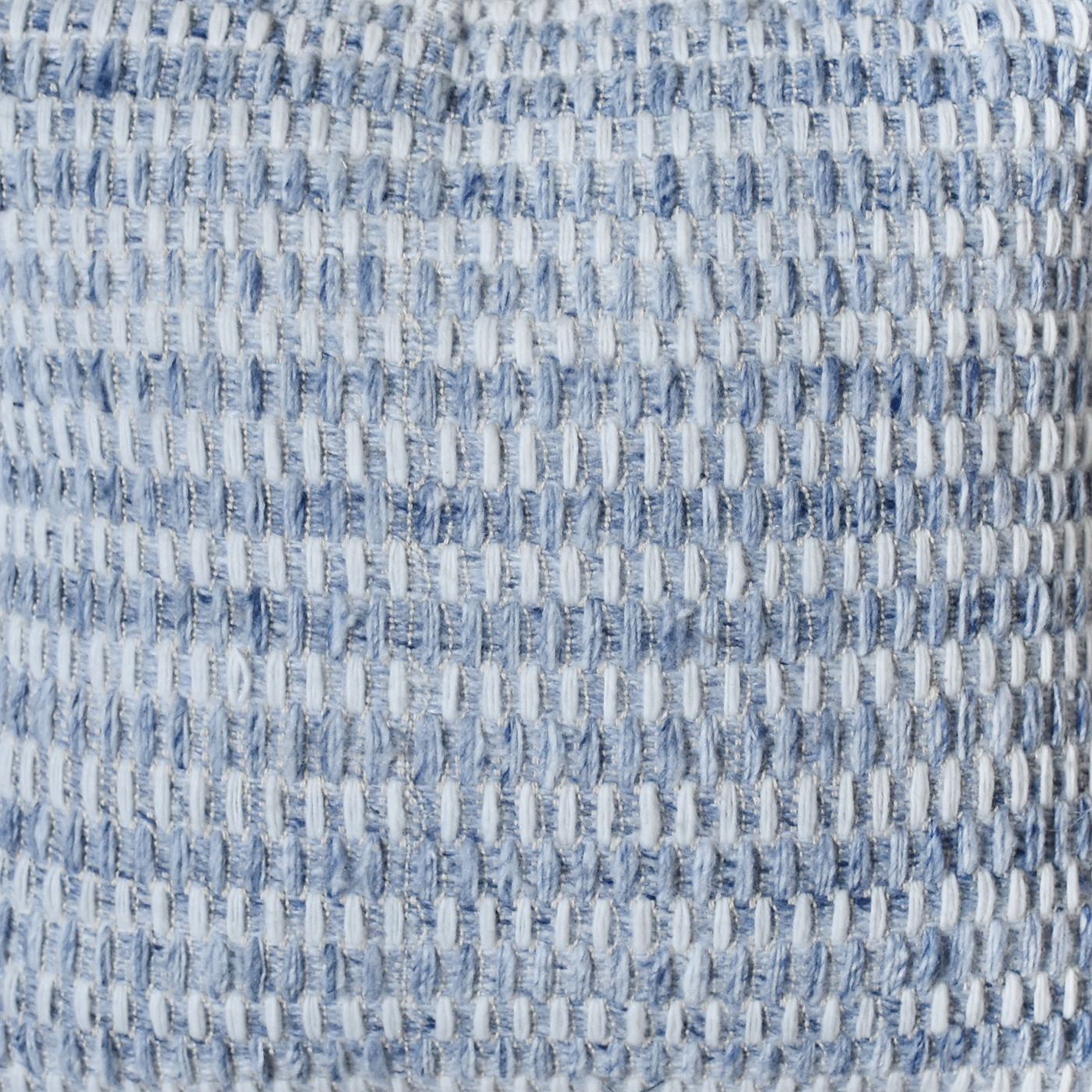 Hattem Pillow, Pet, Natural White, Blue, Hand Woven, Flat Weave