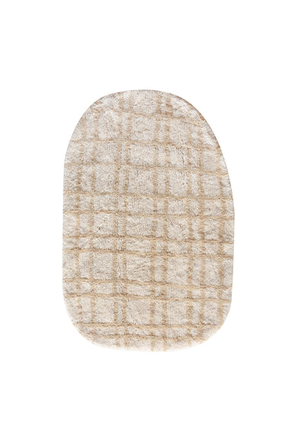 HAZLETON BATH RUG - IVORY/BEIGE - COTTON - TABLE TUFTED