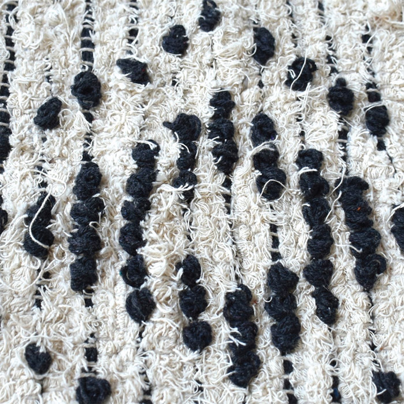Area Rug, Bedroom Rug, Living Room Rug, Living Area Rug, Indian Rug, Office Carpet, Office Rug, Shop Rug Online, Recycled Cotton, Natural White, Charcoal, Hand woven, Cut And Loop, Geometrical