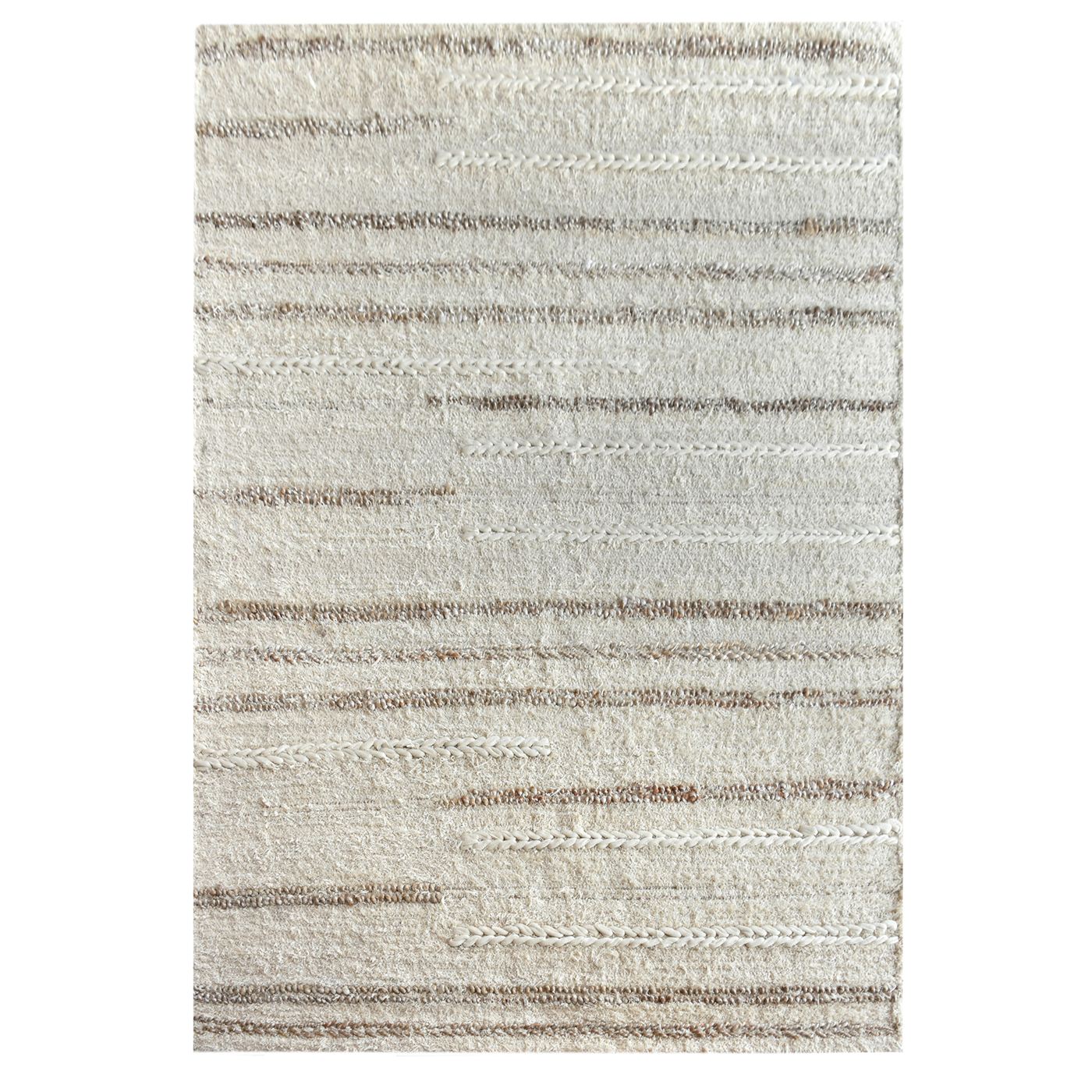 Area Rug, Bedroom Rug, Living Room Rug, Living Area Rug, Indian Rug, Office Carpet, Office Rug, Shop Rug Online, Hemp, Cotton Salvage, Natural, Natural White, Pitloom, All Loop, Stripes