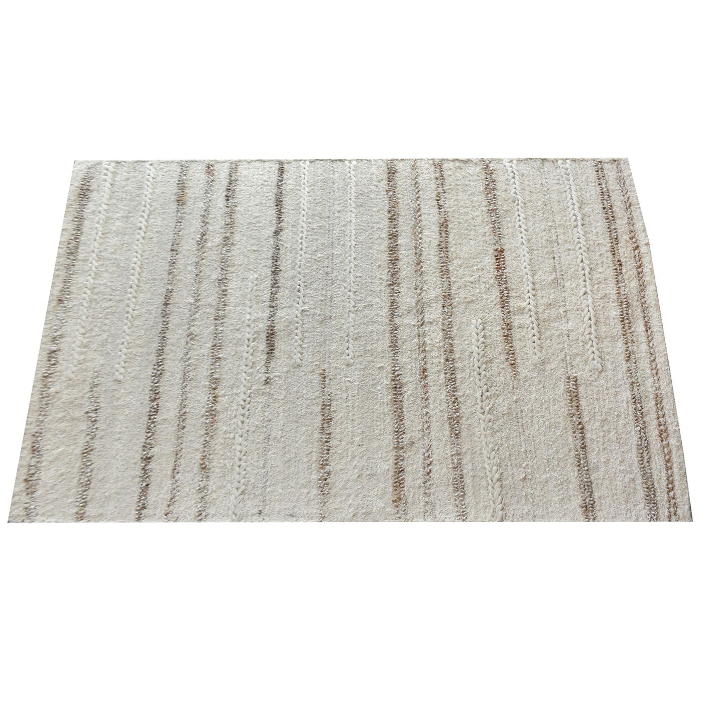 Area Rug, Bedroom Rug, Living Room Rug, Living Area Rug, Indian Rug, Office Carpet, Office Rug, Shop Rug Online, Hemp, Cotton Salvage, Natural, Natural White, Pitloom, All Loop, Stripes