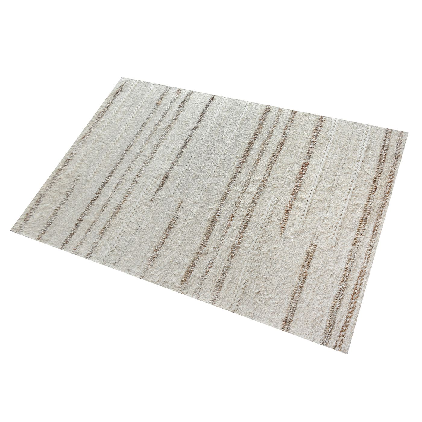 Area Rug, Bedroom Rug, Living Room Rug, Living Area Rug, Indian Rug, Office Carpet, Office Rug, Shop Rug Online, Hemp, Cotton Salvage, Natural, Natural White, Pitloom, All Loop, Stripes