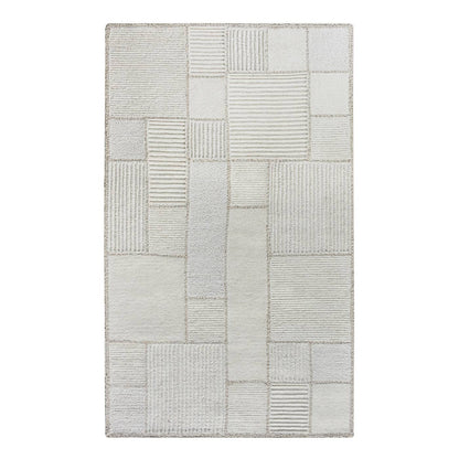 Area Rug, Bedroom Rug, Living Room Rug, Living Area Rug, Indian Rug, Office Carpet, Office Rug, Shop Rug Online, Natural White, Beige, Wool, Hand Tufted, Handtufted, Cut And Loop, Intricate 