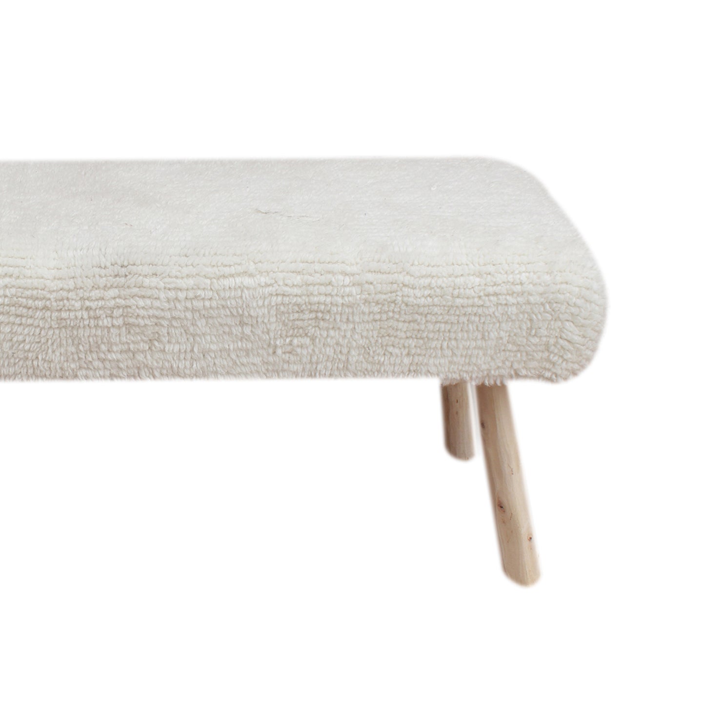 HUPA BENCH - IVORY - HAND WOVEN - NZ WOOL