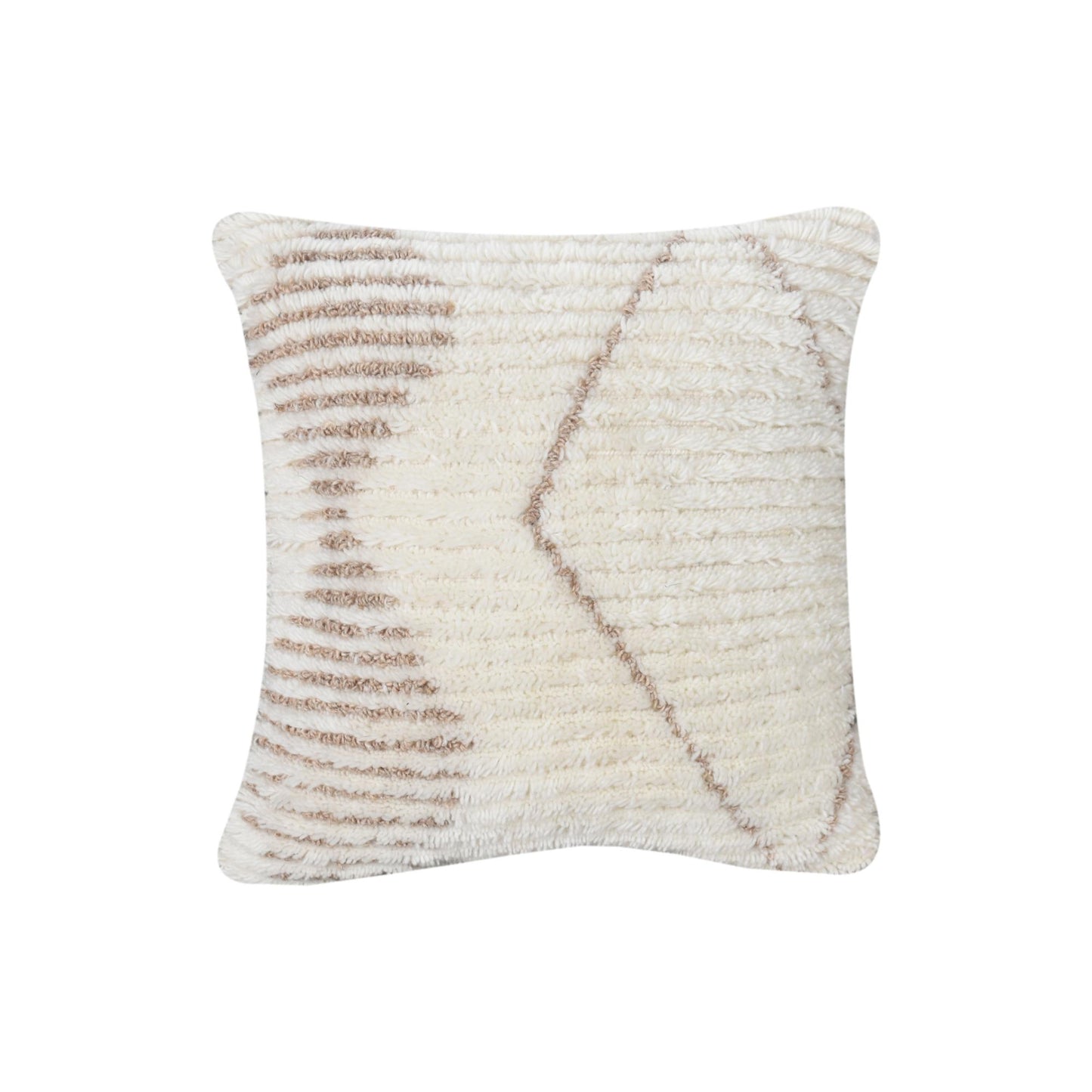 INGARO CUSHION - WOOL/COTTON - IVORY/BEIGE