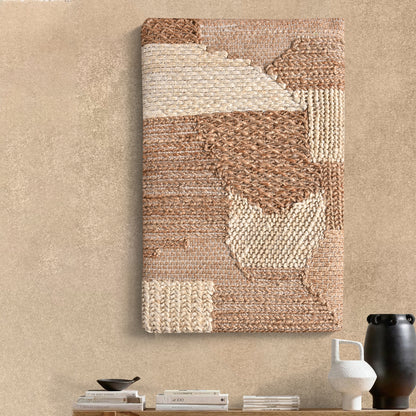 JAMPER WALL ART - JUTE - MDF STRUCTURE