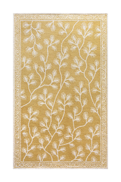 JASTON RUG - YELLOW/IVORY - HAND TUFTED - WOOL