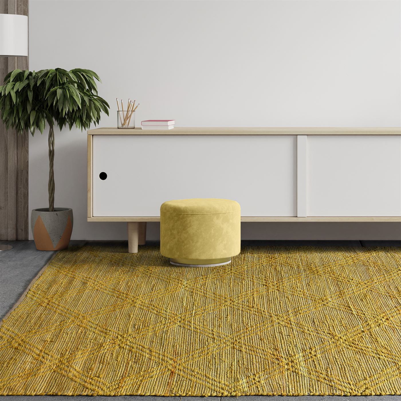 Area Rug, Bedroom Rug, Living Room Rug, Living Area Rug, Indian Rug, Office Carpet, Office Rug, Shop Rug Online, Recycled Fabric, Hemp, Gold, Pitloom, All Cut, Diamond