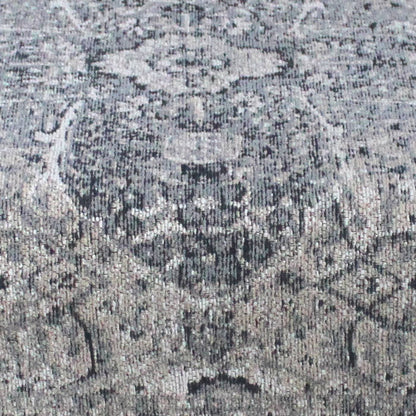 Jerdon Bench, 120x40x50 cm, Grey, Cotton Chenille, Jacquard Woven, Jaquard Durry, Flat Weave
