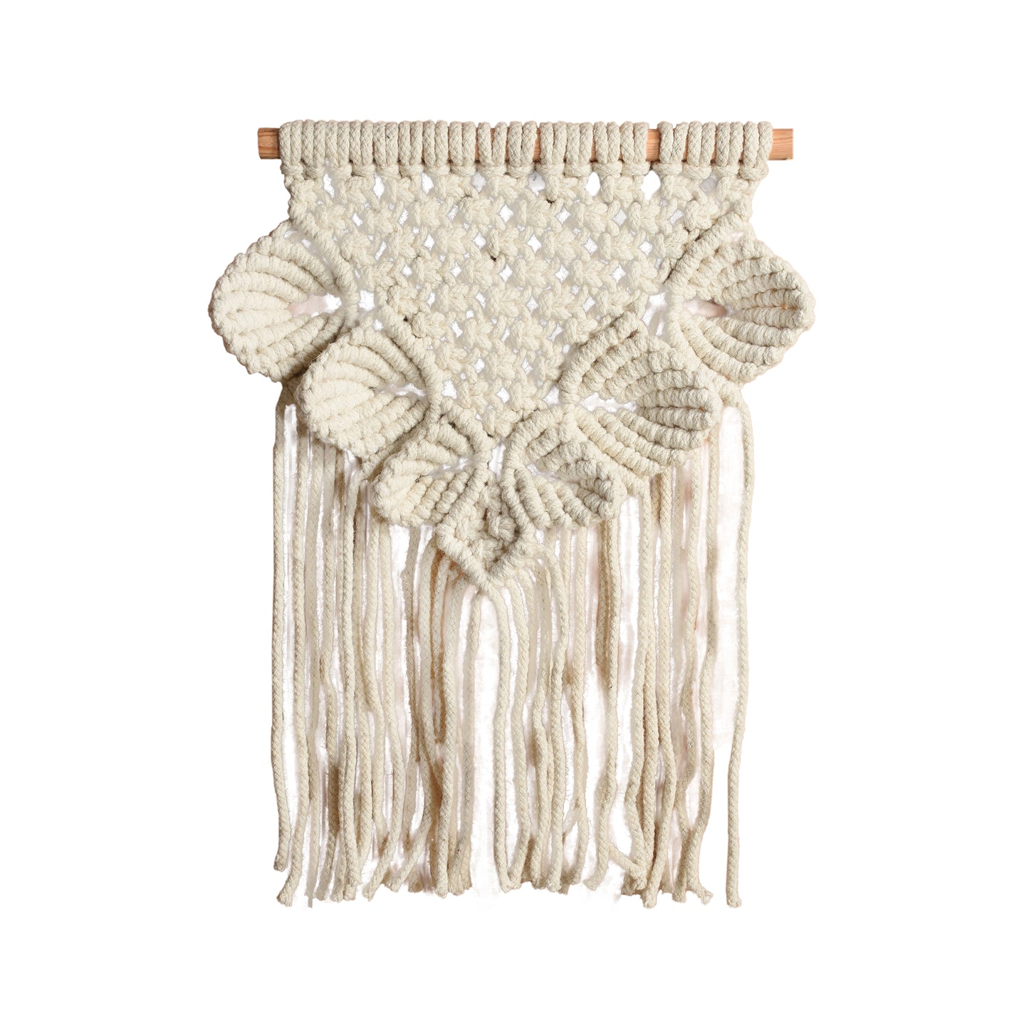 JOTUN WALL HANGING - IVORY - HAND KNITTED - WOOL