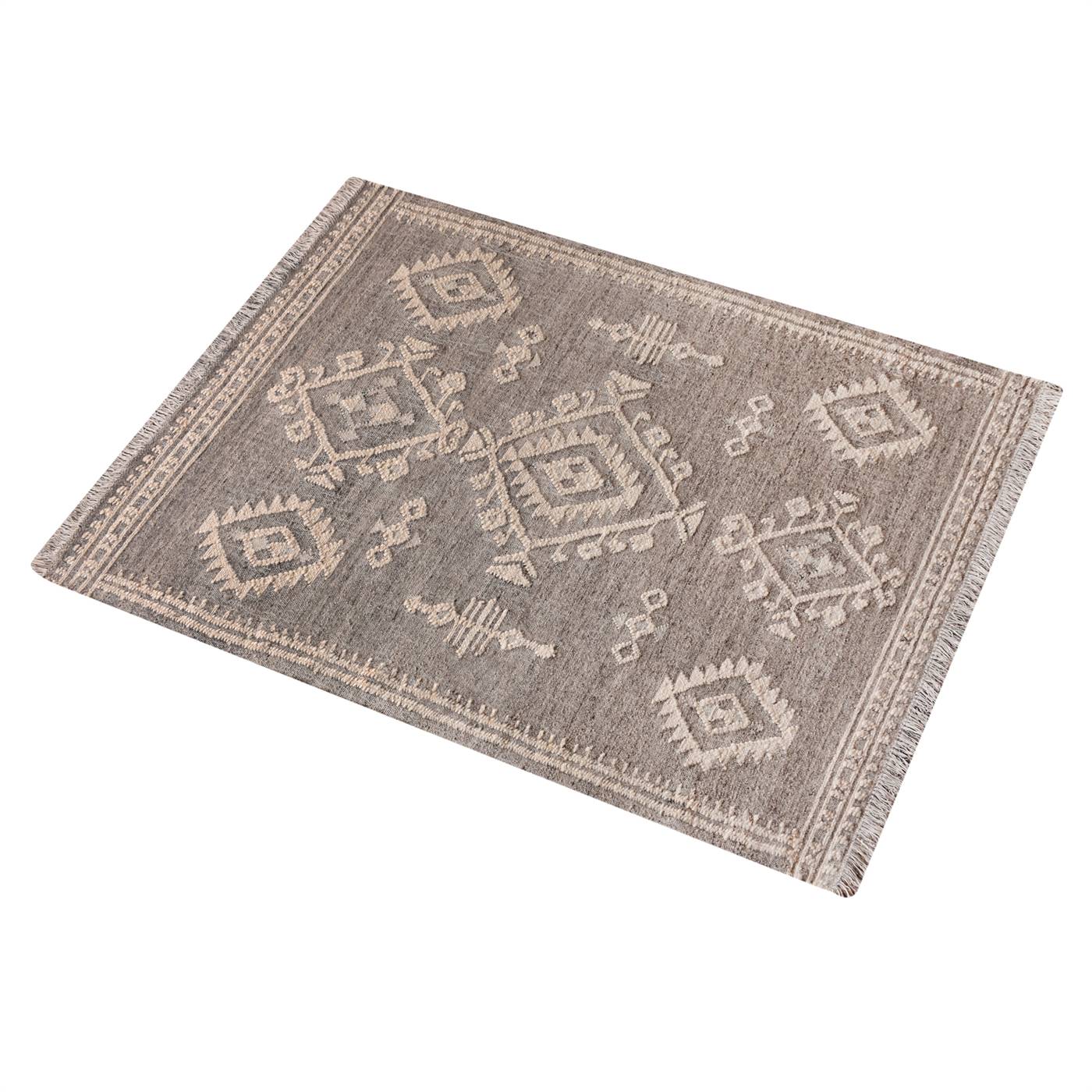 Area Rug, Bedroom Rug, Living Room Rug, Living Area Rug, Indian Rug, Office Carpet, Office Rug, Shop Rug Online, Grey, Natural White , Wool, Punja Kelim , Punja, Flat Weave, Intricate 