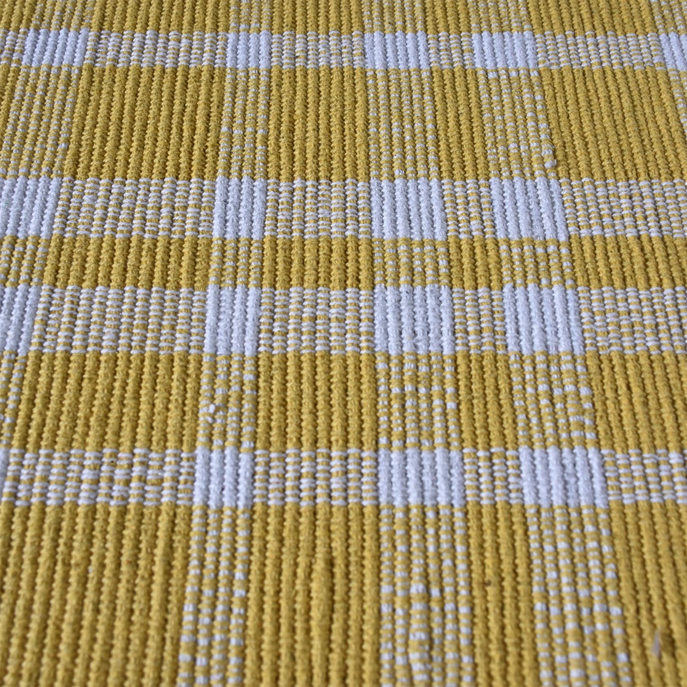 Area Rug, Bedroom Rug, Living Room Rug, Living Area Rug, Indian Rug, Office Carpet, Office Rug, Shop Rug Online, Cotton, Natural White, Gold, Pitloom, Flat Weave, Stripes