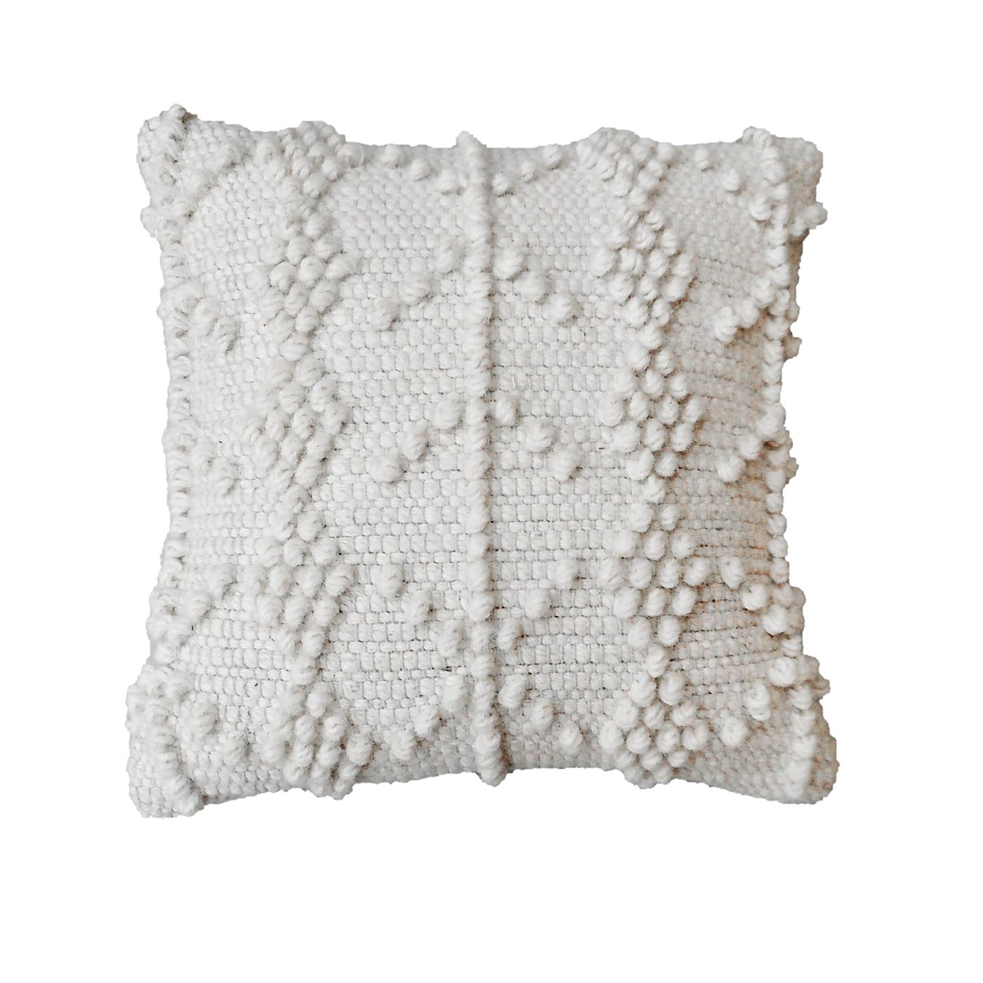 Kandos Pillow, Wool, Natural White, Pitloom, All Loop
