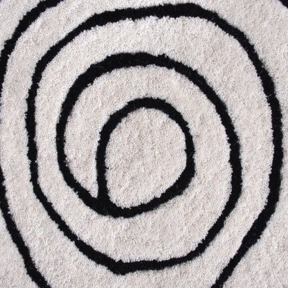 KGOTLA RUG - IVORY/CHARCOAL - HAND TUFTED - WOOL