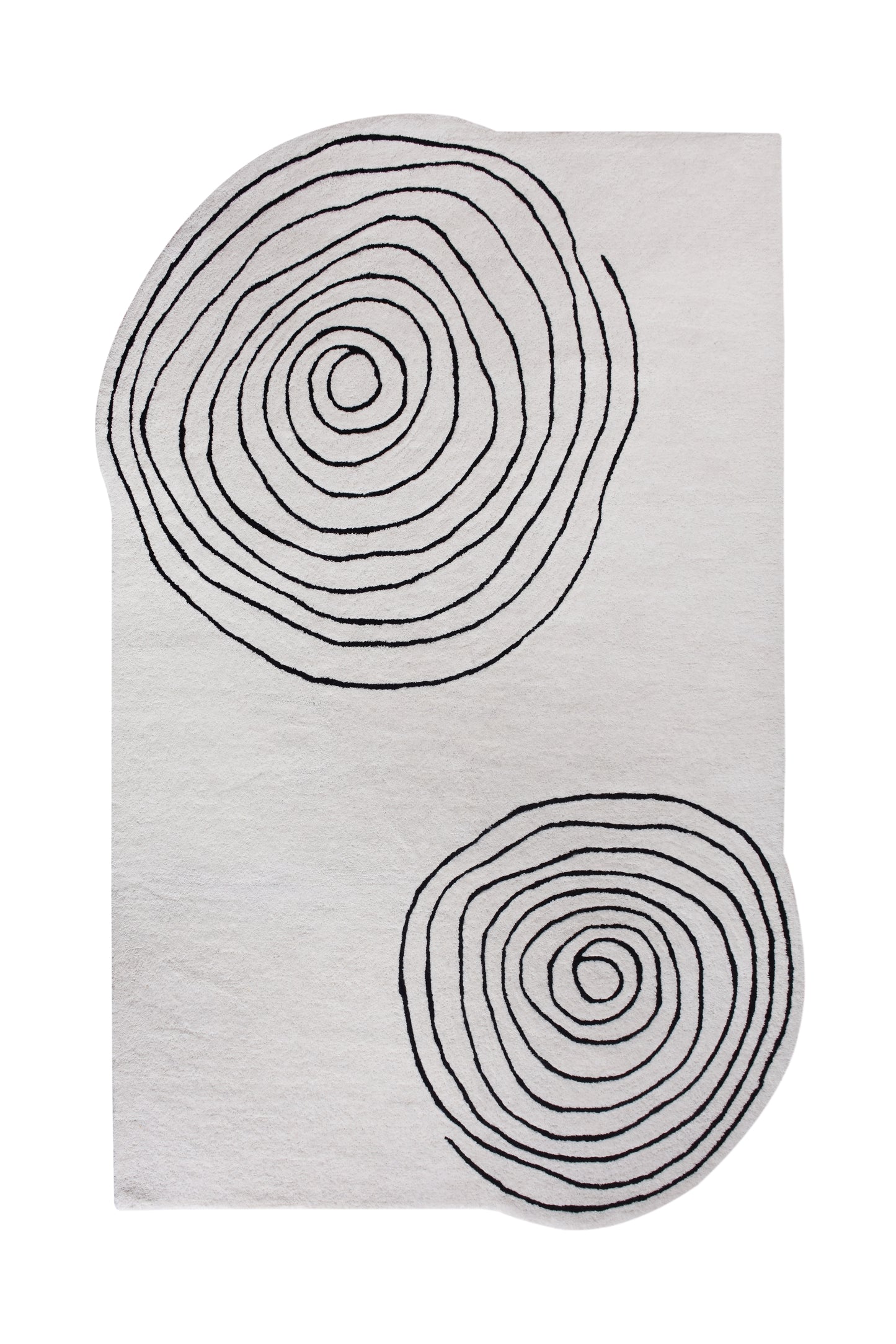 KGOTLA RUG - IVORY/CHARCOAL - HAND TUFTED - WOOL