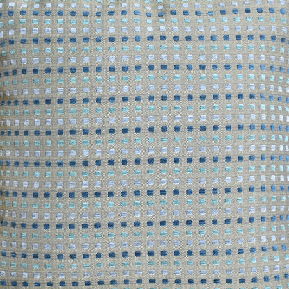 Kiato Pillow, Acrylic, Polyester, Grey, Blue, Jaquard Durry, Flat Weave