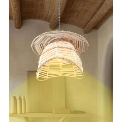 KILBAR LAMP - IVORY/NATURAL - HAND MADE - JUTE/WOOL
