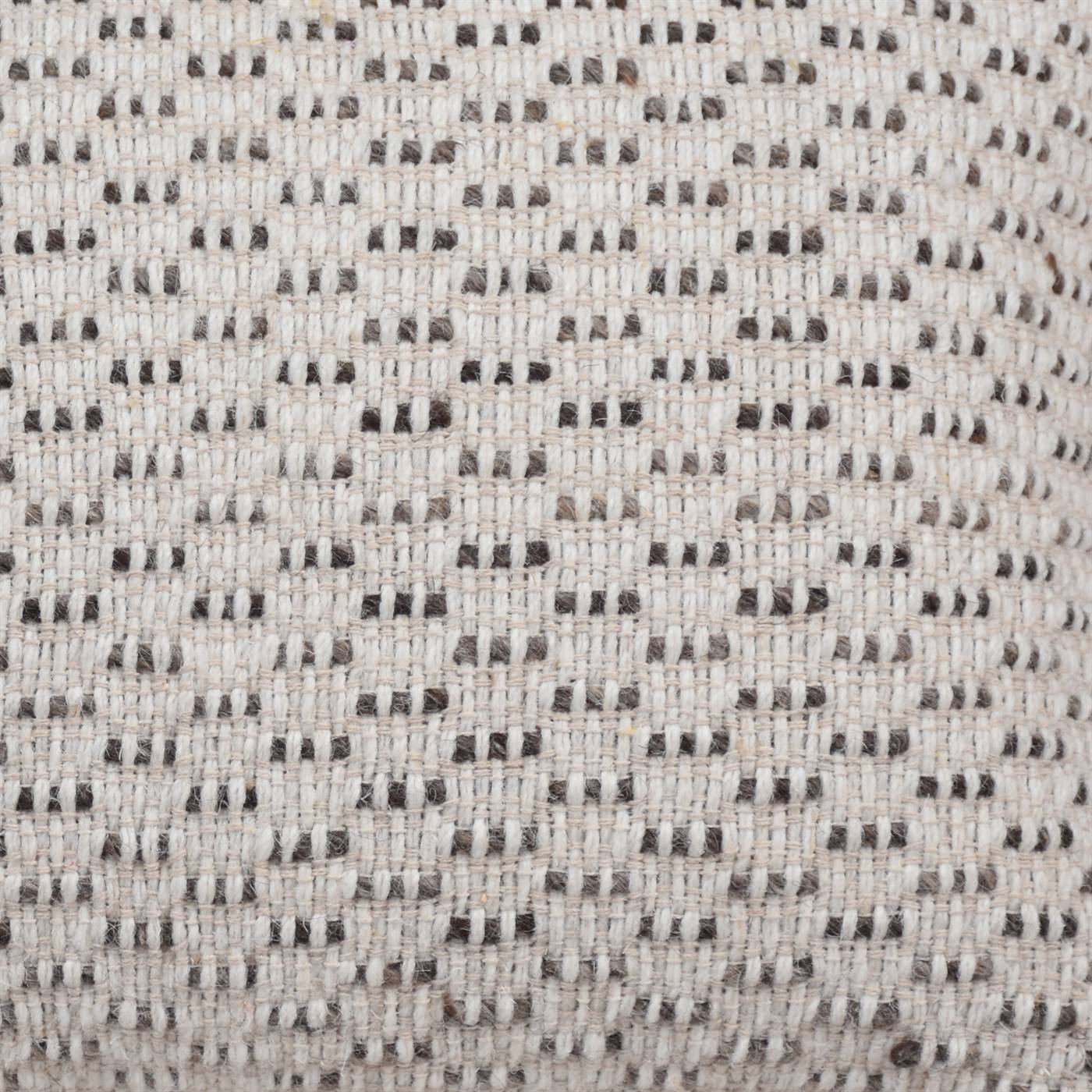 Kimono Cushion, 45x45 cm, Natural White, Grey, Wool, Hand Woven, Handwoven, Flat Weave