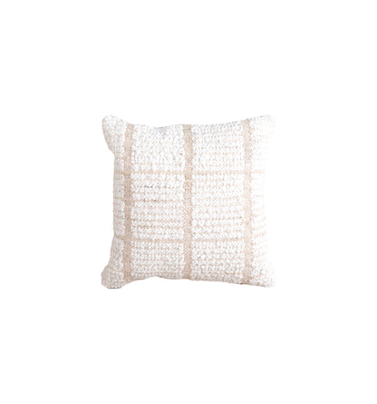 KLIPAN CUSHION - JUTE/WOOL - IVORY/NATURAL - HANDWOVEN