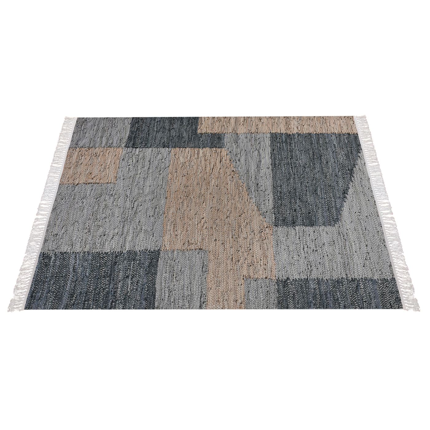 Area Rug, Bedroom Rug, Living Room Rug, Living Area Rug, Indian Rug, Office Carpet, Office Rug, Shop Rug Online, Leather, Grey, Beige, Pitloom, Flat Weave, modern