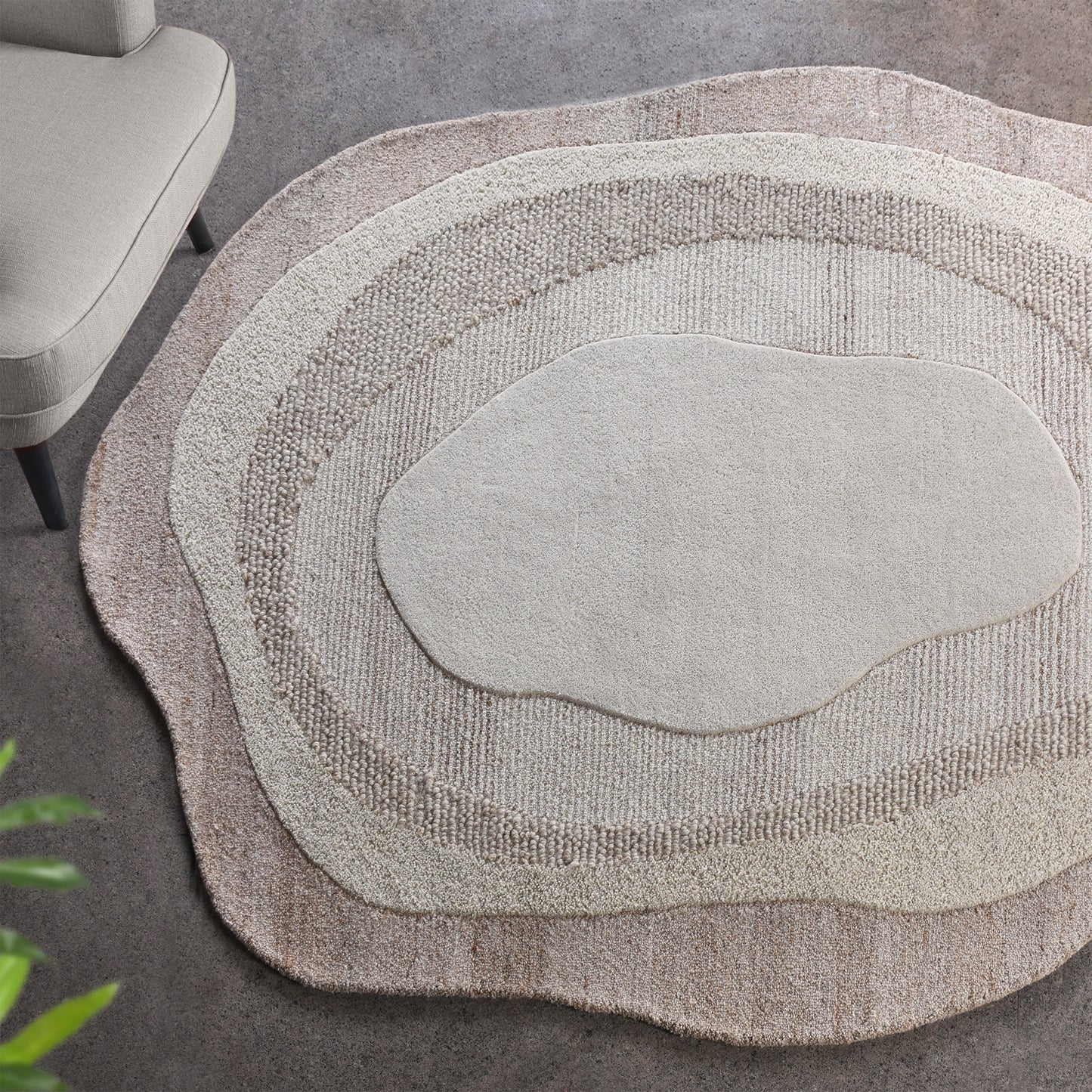 LALAINA RUG - NATURAL - HAND TUFTED - WOOL