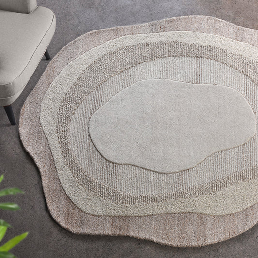 LALAINA RUG - NATURAL - HAND TUFTED - WOOL