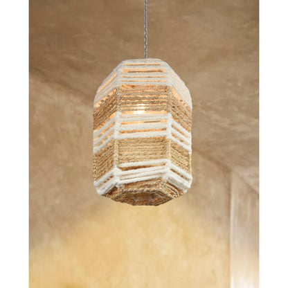 LEINSTER-II LAMP - NATURAL/IVORY - HAND MADE - JUTE/WOOL