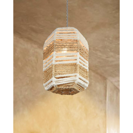 LEINSTER-II LAMP - NATURAL/IVORY - HAND MADE - JUTE/WOOL