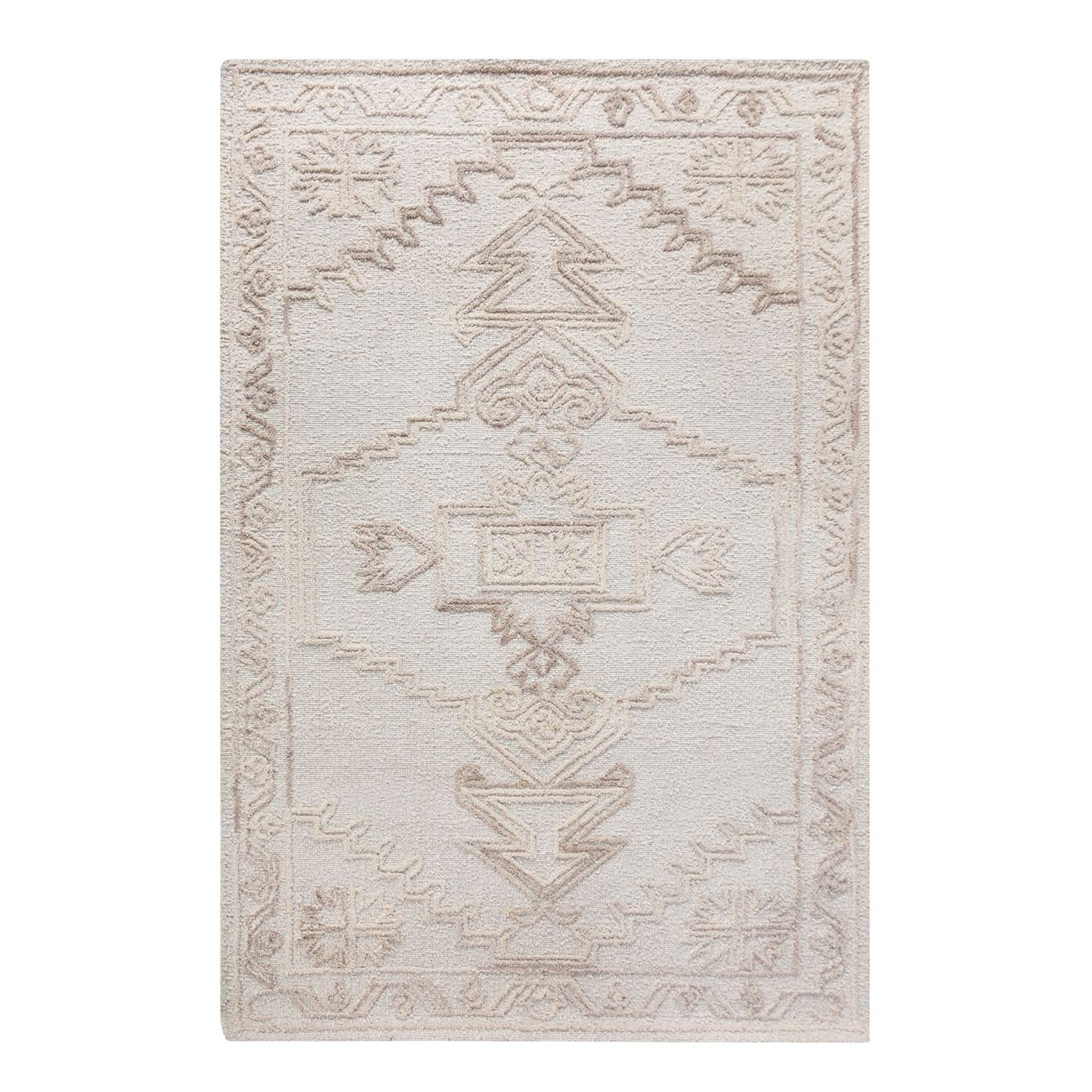 Area Rug, Bedroom Rug, Living Room Rug, Living Area Rug, Indian Rug, Office Carpet, Office Rug, Shop Rug Online, Wool, Natural White, Pitloom, All Cut, tribal 