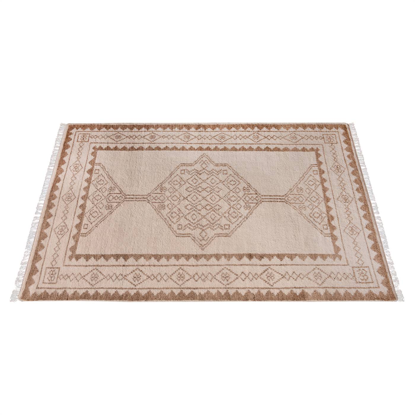 Area Rug, Bedroom Rug, Living Room Rug, Living Area Rug, Indian Rug, Office Carpet, Office Rug, Shop Rug Online, Natural White, Brown , Nz Wool , Hand Knotted , Handknotted, All Cut, Intricate 