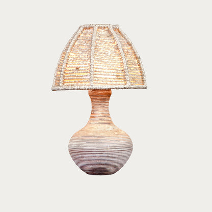 LINNA TABLE LAMP - MEDIUM NATURAL - HAND MADE - JUTE