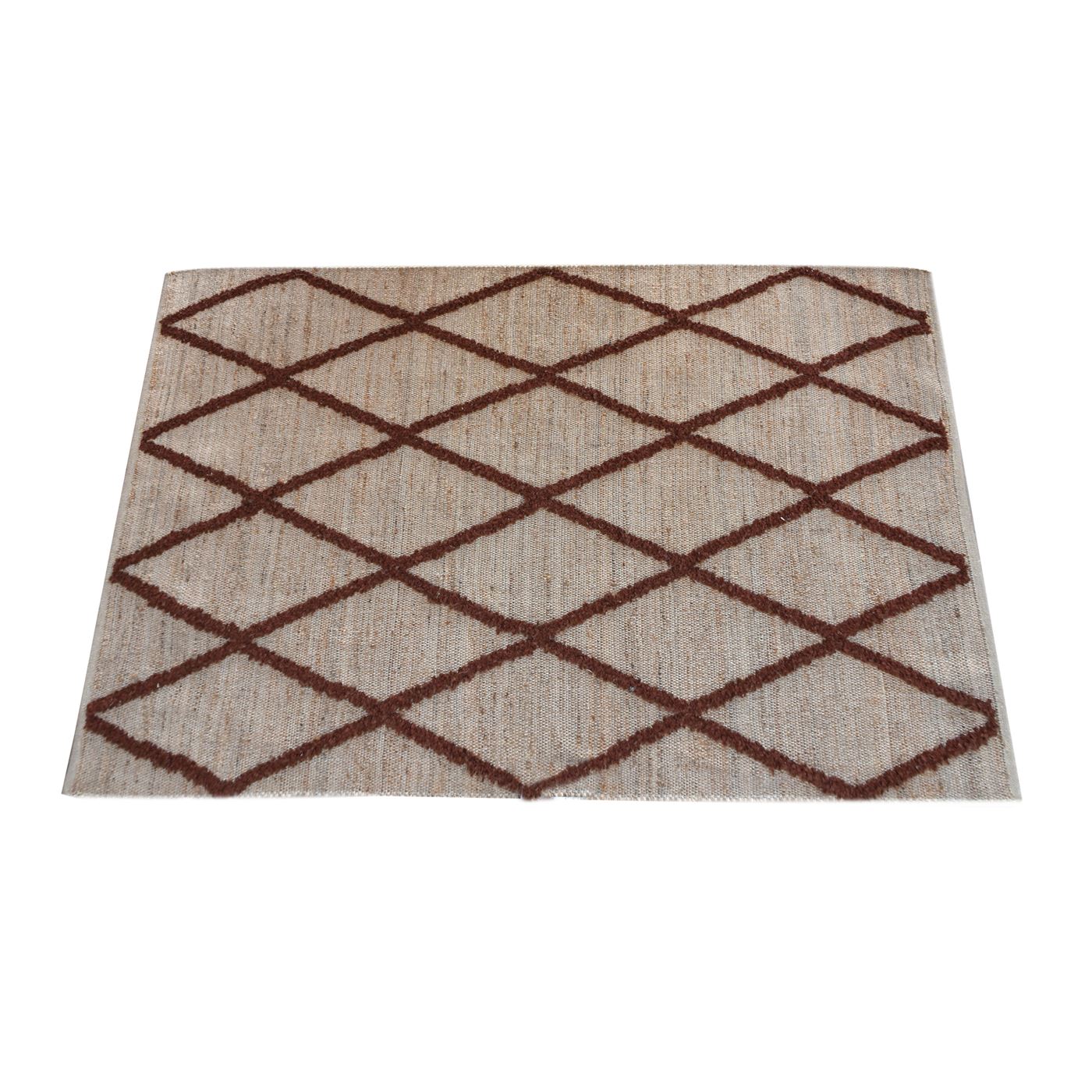 Area Rug, Bedroom Rug, Living Room Rug, Living Area Rug, Indian Rug, Office Carpet, Office Rug, Shop Rug Online, Pet, Hemp, Natural, Brown, Pitloom, All Loop, Geometrical