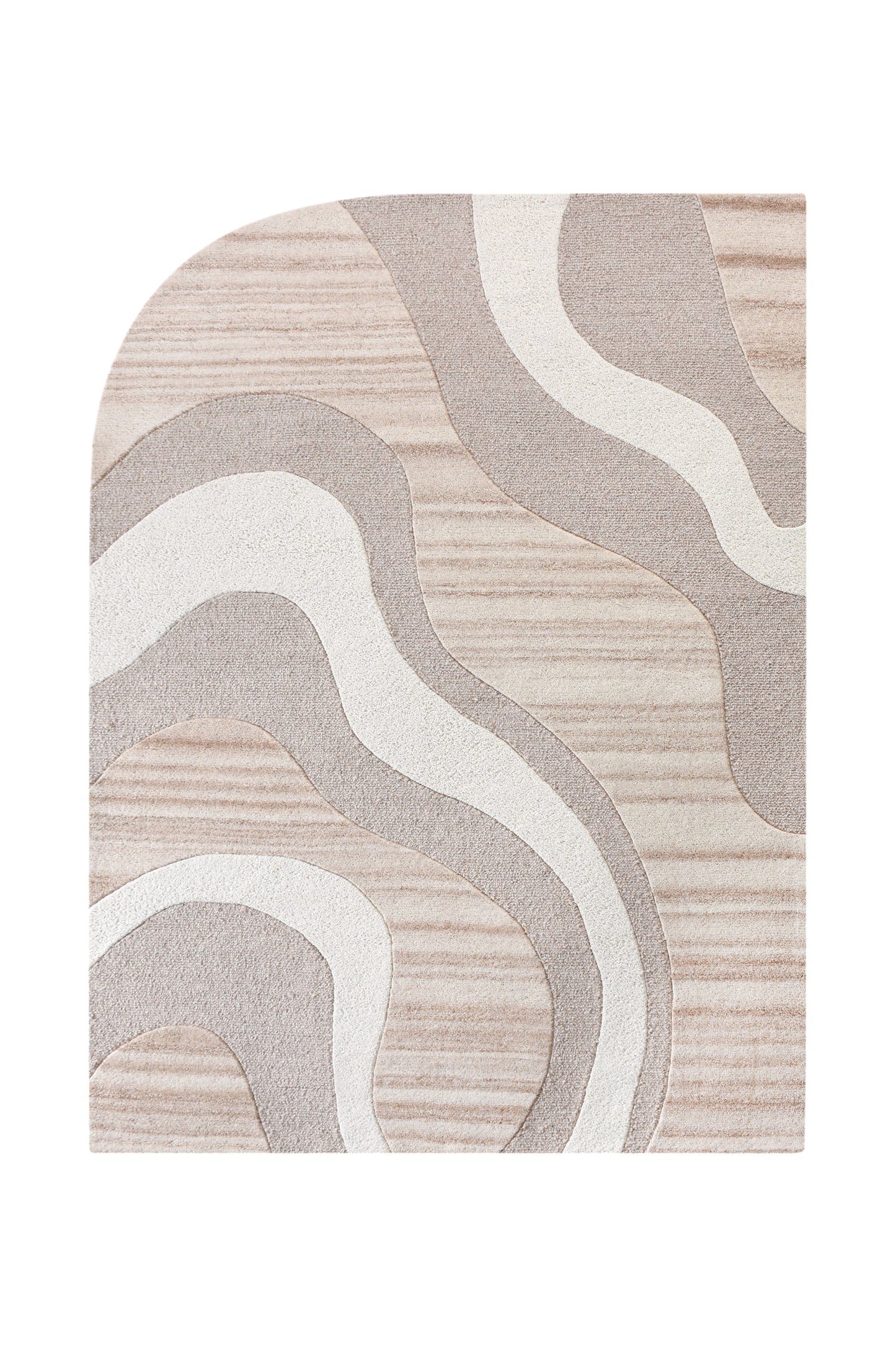 LORENZINI RUG - BEIGE/IVORY - HAND TUFTED - WOOL
