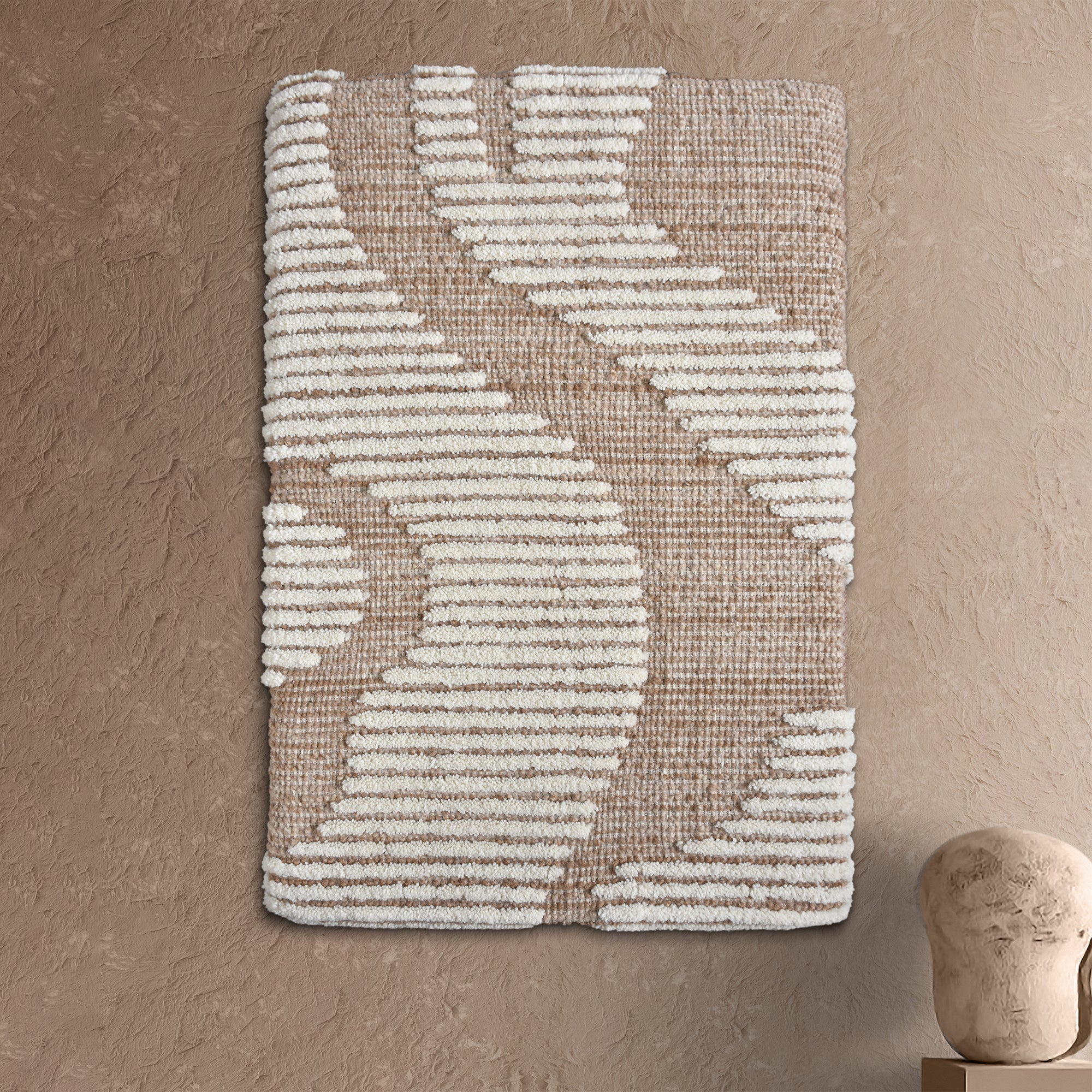 LOYOLA-II WALL ART - WOOL - MDF STRUCTURE – The Rug Republic
