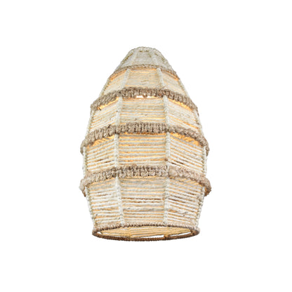 LUCELIA LAMP - IVORY/NATURAL - HAND MADE - JUTE