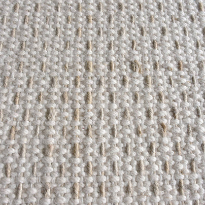 Area Rug, Bedroom Rug, Living Room Rug, Living Area Rug, Indian Rug, Office Carpet, Office Rug, Shop Rug Online, Natural White, Wool, Jute , Hand Woven , Pitloom, Flat Weave, Textured 