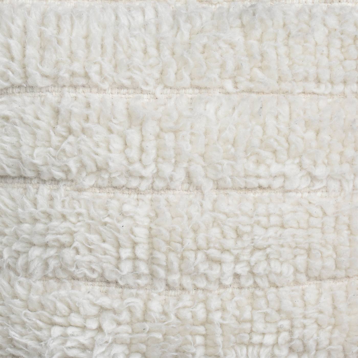 Lumot Cushion, 45x45 cm, Natural White, NZ Wool, Hand Woven, Handwoven, All Cut 