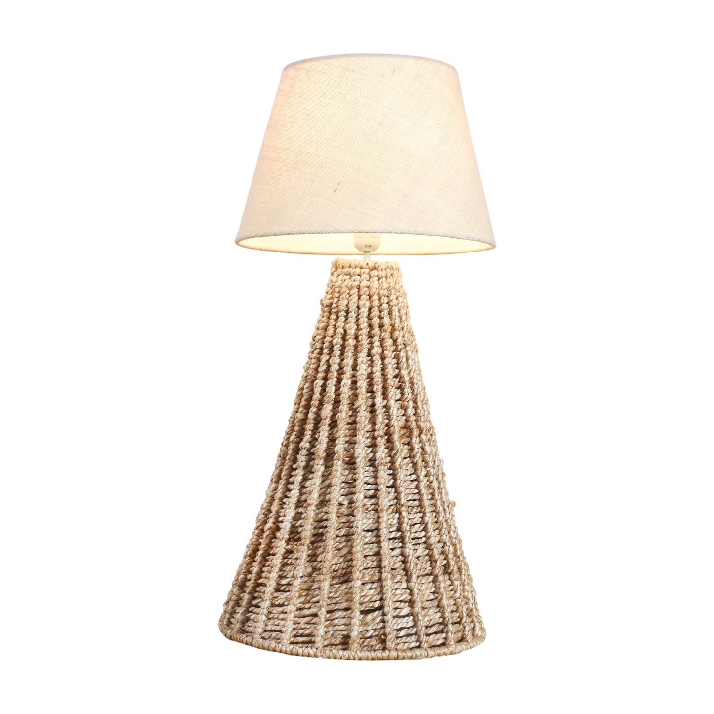LUXO FLOOR LAMP - NATURAL - HAND MADE - JUTE