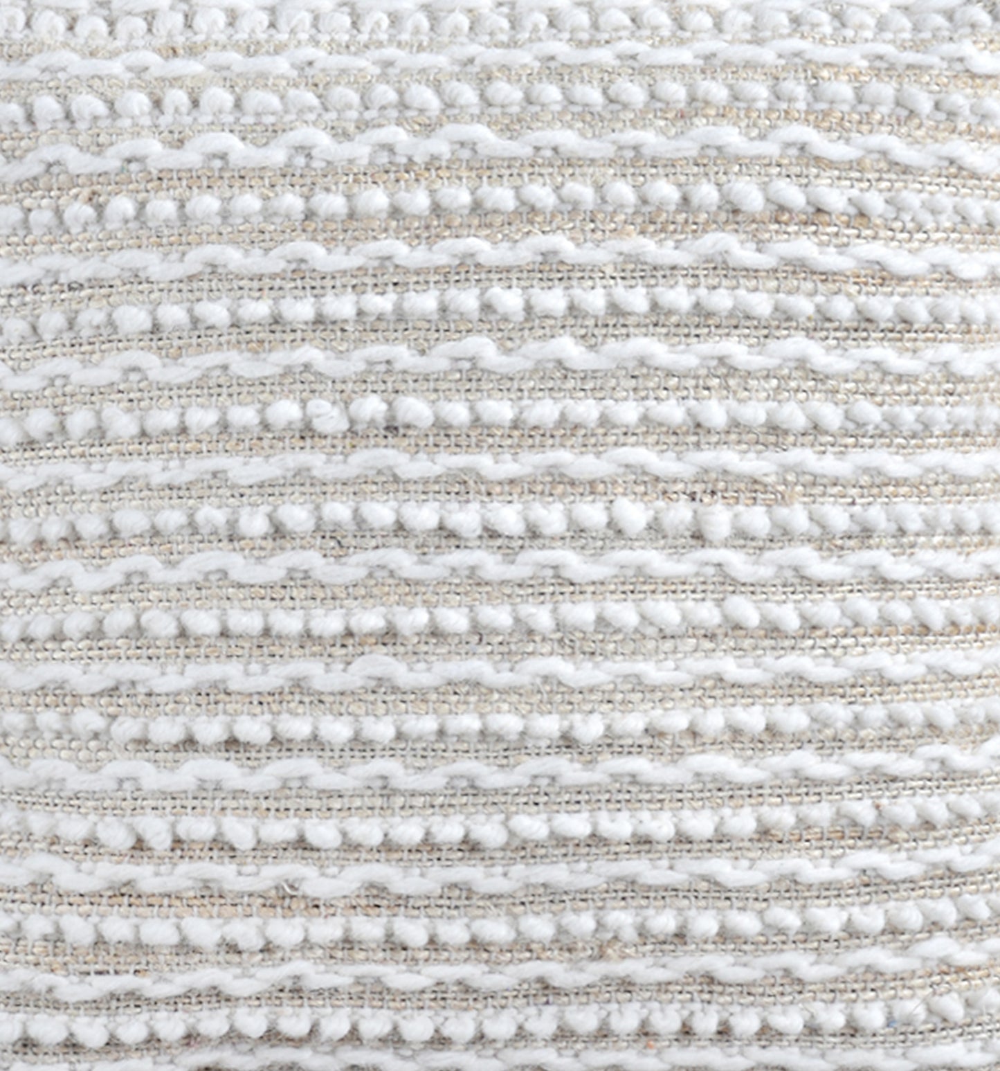 LYCUS CUSHION - JUTE/WOOL - IVORY - HANDWOVEN
