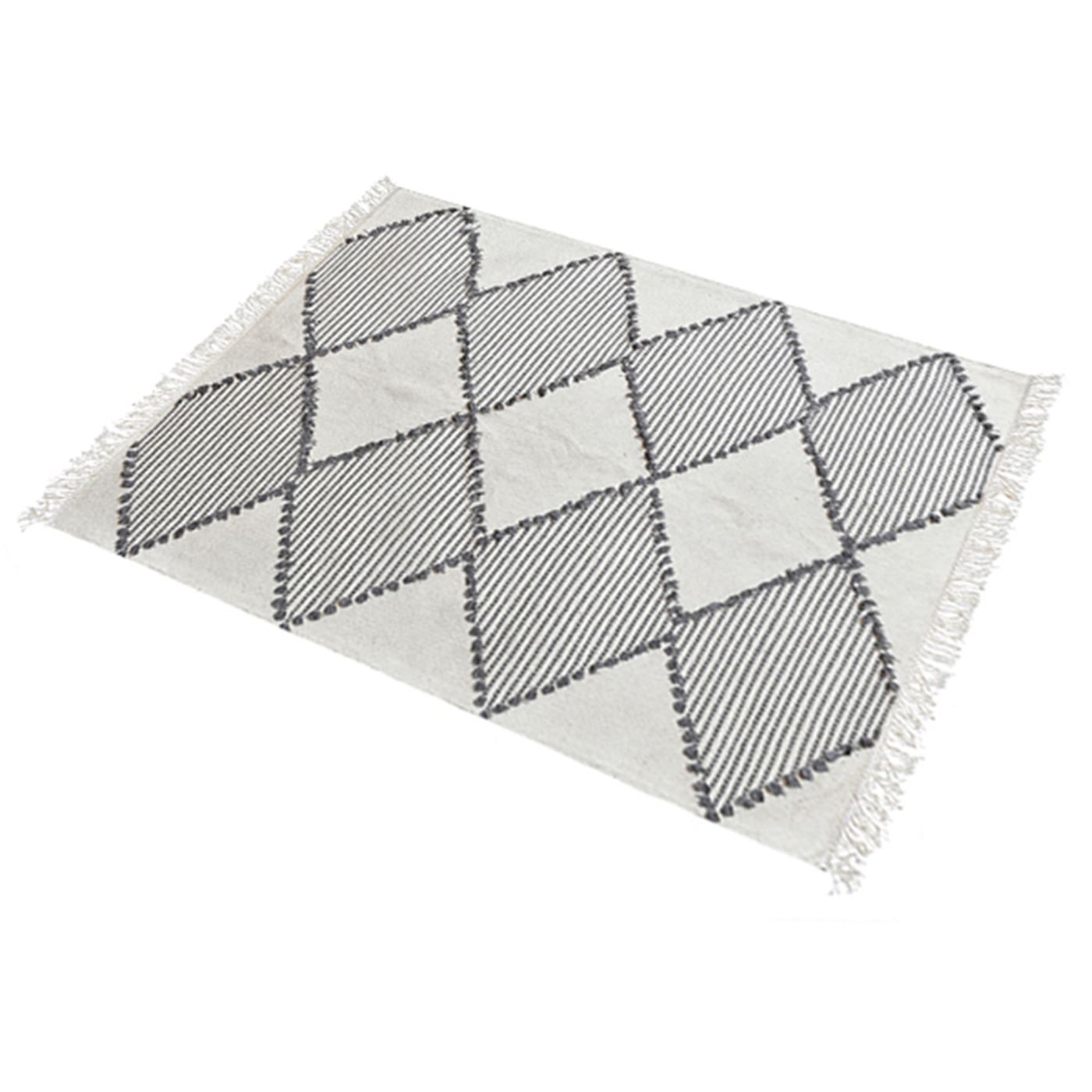 Area Rug, Bedroom Rug, Living Room Rug, Living Area Rug, Indian Rug, Office Carpet, Office Rug, Shop Rug Online, Cotton, Grey, Pitloom, Flat Weave, Geometrical