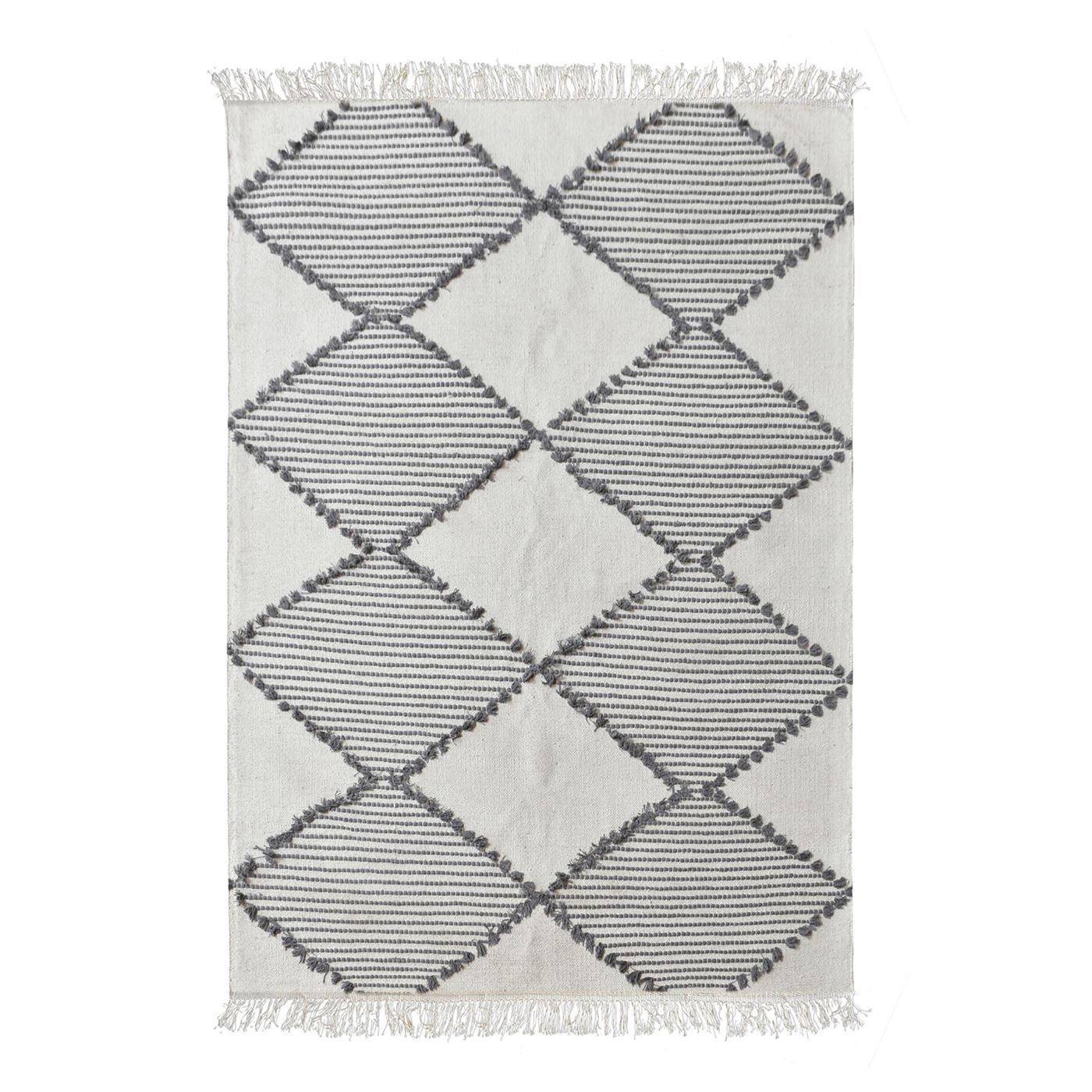 Area Rug, Bedroom Rug, Living Room Rug, Living Area Rug, Indian Rug, Office Carpet, Office Rug, Shop Rug Online, Cotton, Grey, Pitloom, Flat Weave, Geometrical