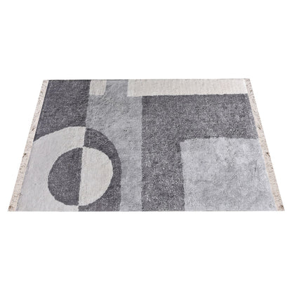 Area Rug, Bedroom Rug, Living Room Rug, Living Area Rug, Indian Rug, Office Carpet, Office Rug, Shop Rug Online, Cotton, Natural White, Grey, Bm Sn, All Cut, abstract