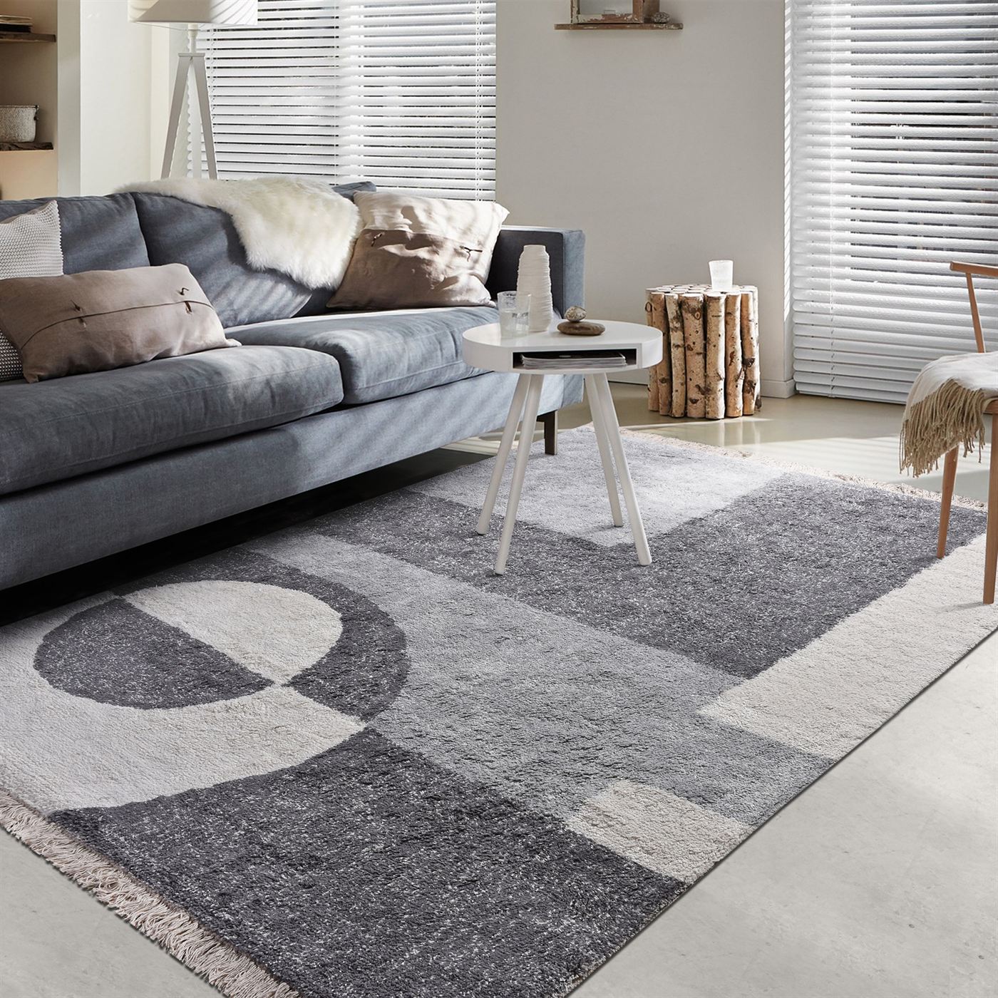 Area Rug, Bedroom Rug, Living Room Rug, Living Area Rug, Indian Rug, Office Carpet, Office Rug, Shop Rug Online, Cotton, Natural White, Grey, Bm Sn, All Cut, abstract